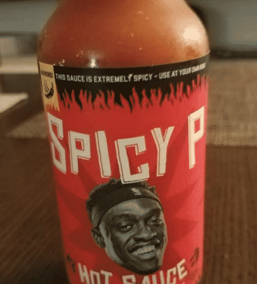 Spicy P bottle Raptors sent to voters