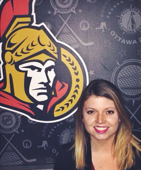 Social Media Coordinator for Senators Sports and Entertainment Group, Brianne Pankoff