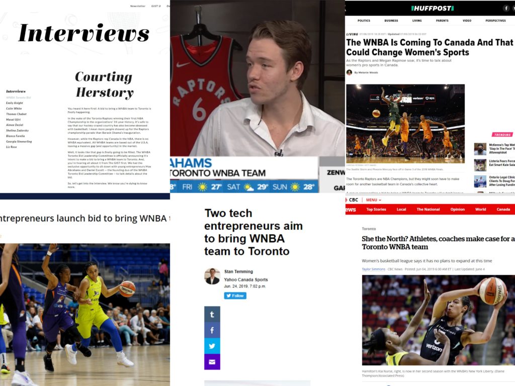 WNBA in Toronto? Huffington Post, CityTV, CP24 and more