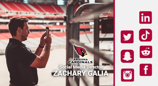 Zach Galia Directs Social Media For The NFL’s Arizona Cardinals From Instagram To Reddit & TikTokA SPMA Resource | 