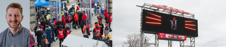 Jonathan Hanley, Guest Experience Coordinator For Hamilton Tiger-Cats Knows How To Climb The Ladder!