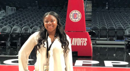 Sales Operations Associate Auset Hood Plays An Active Role In ‘MVP Services’ At Los Angeles Clippers Home Games
