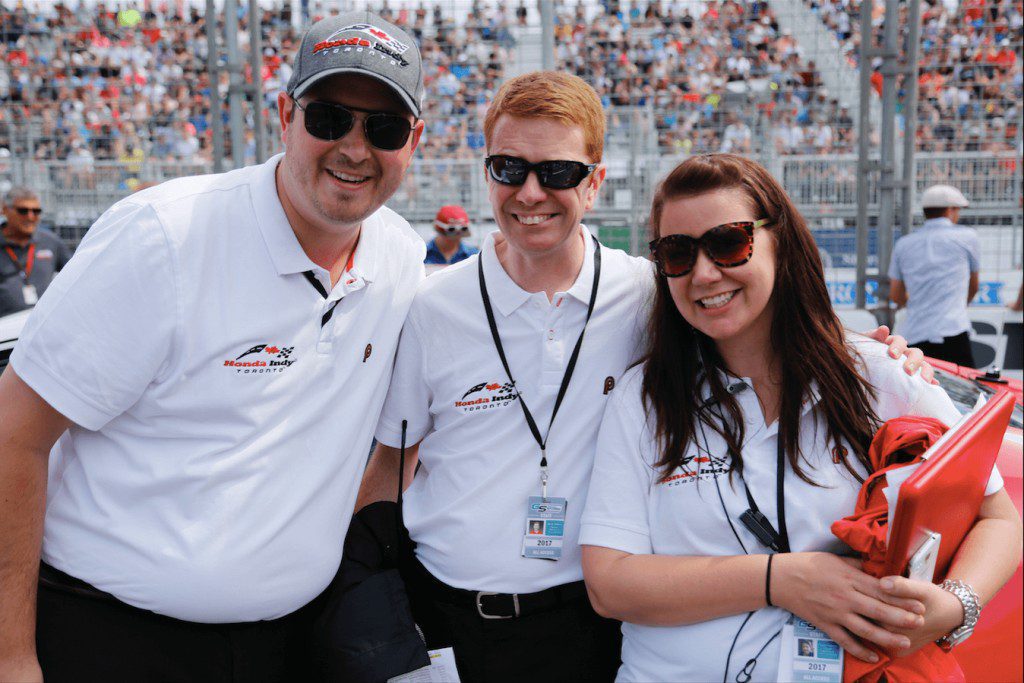 I noticed you are also the Vice President of Marketing and Sales for Green Savoree Racing Promotions. Tell us about it and how you find balance between the two.