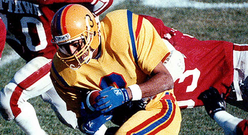 You were a very successful player at Queen’s University, having broken the record at the time in 1988 for receiving yards in a single season and were the conference’s nominee for the Most Outstanding Player nationally. You were doing a law degree while playing at Queen’s, which is a highly reputable and demanding program. How did you find it was to balance excelling in academics and football?