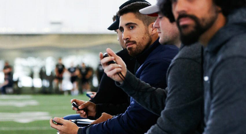 You started your work in football as a video coordinator and in assistant roles on offense, while starting to recruit players. What were the crucial things you gained from these experiences that helped you with moving to your current position with the Argos?