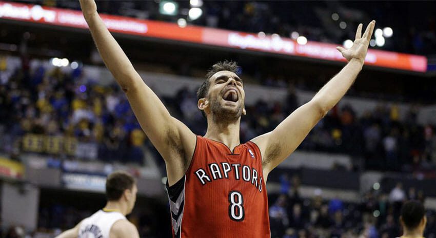 What was special about being an international player on the Raptors before there was a surge of international players on the team in the next few seasons?