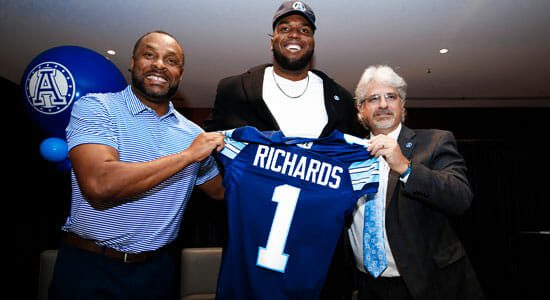 The Road Less Travelled Led Toronto Argonaut Shane Richards To The Top Of The CFL Draft