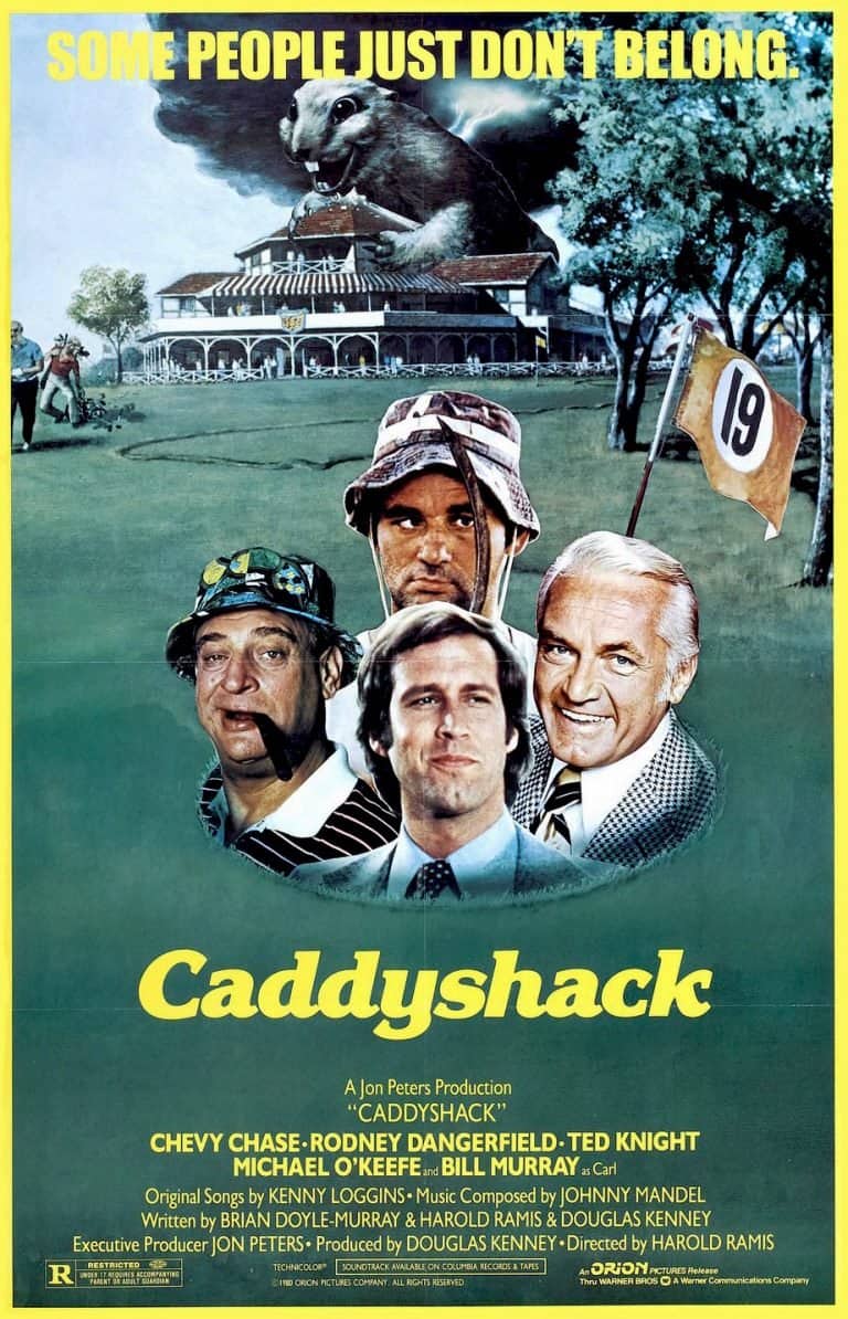Caddyshack sports media on The Shelf