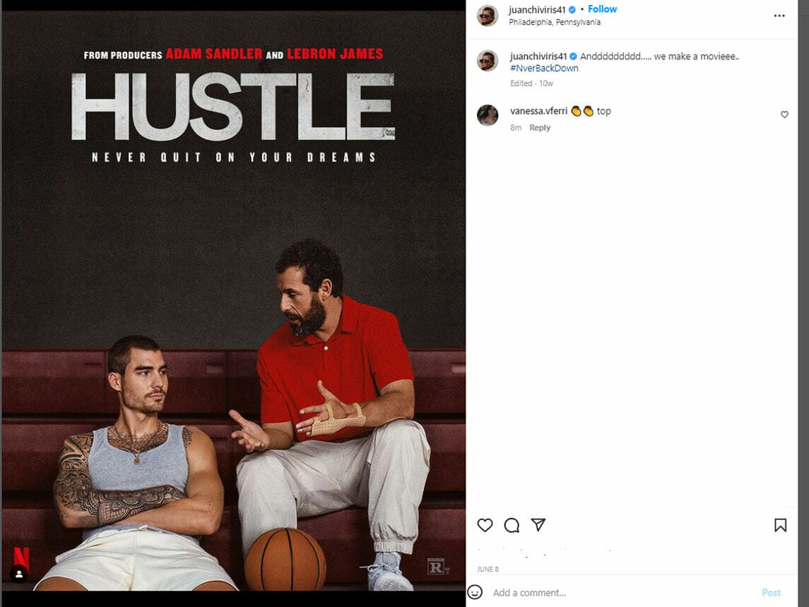 Juancho Hernangomez Geuer NBA Player Playing Bo Cruz In Movie Hustle