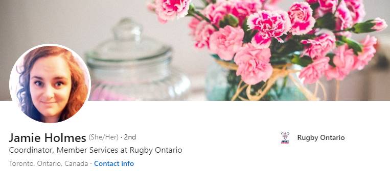 Member Services Coordinator for Rugby Ontario in Sport Industry LinkedIn Profile