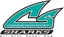 Cheer Sport Sharks logo