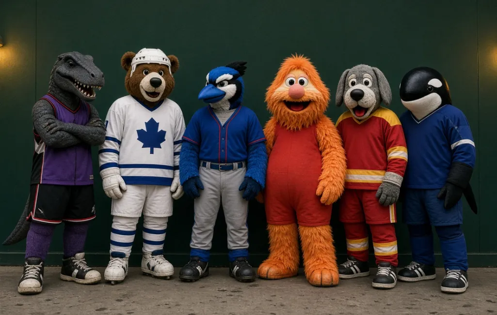 Professional sports mascot design variation