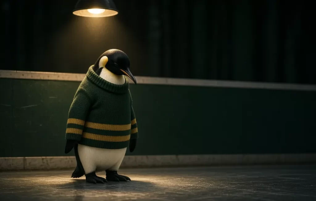 Real penguin reference for Pittsburgh Penguins branding