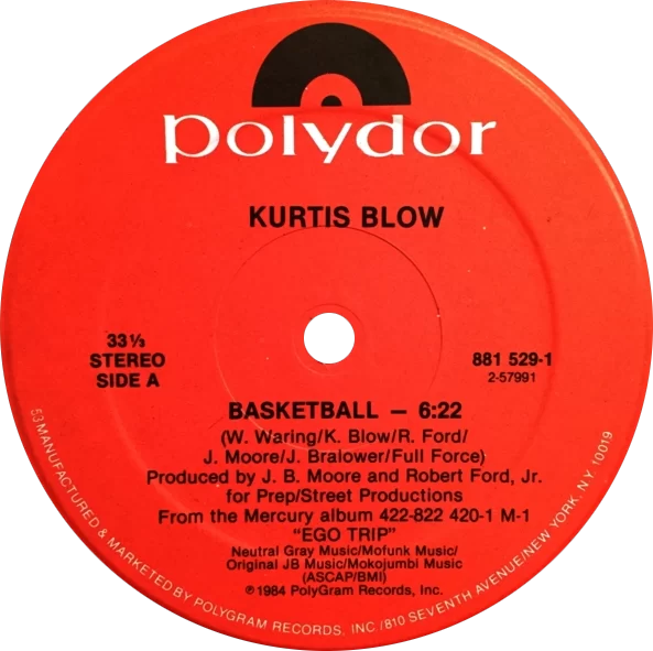 Basketball by Kurtis Blow artwork