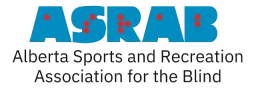 Alberta Sports and Recreation Association for the Blind logo