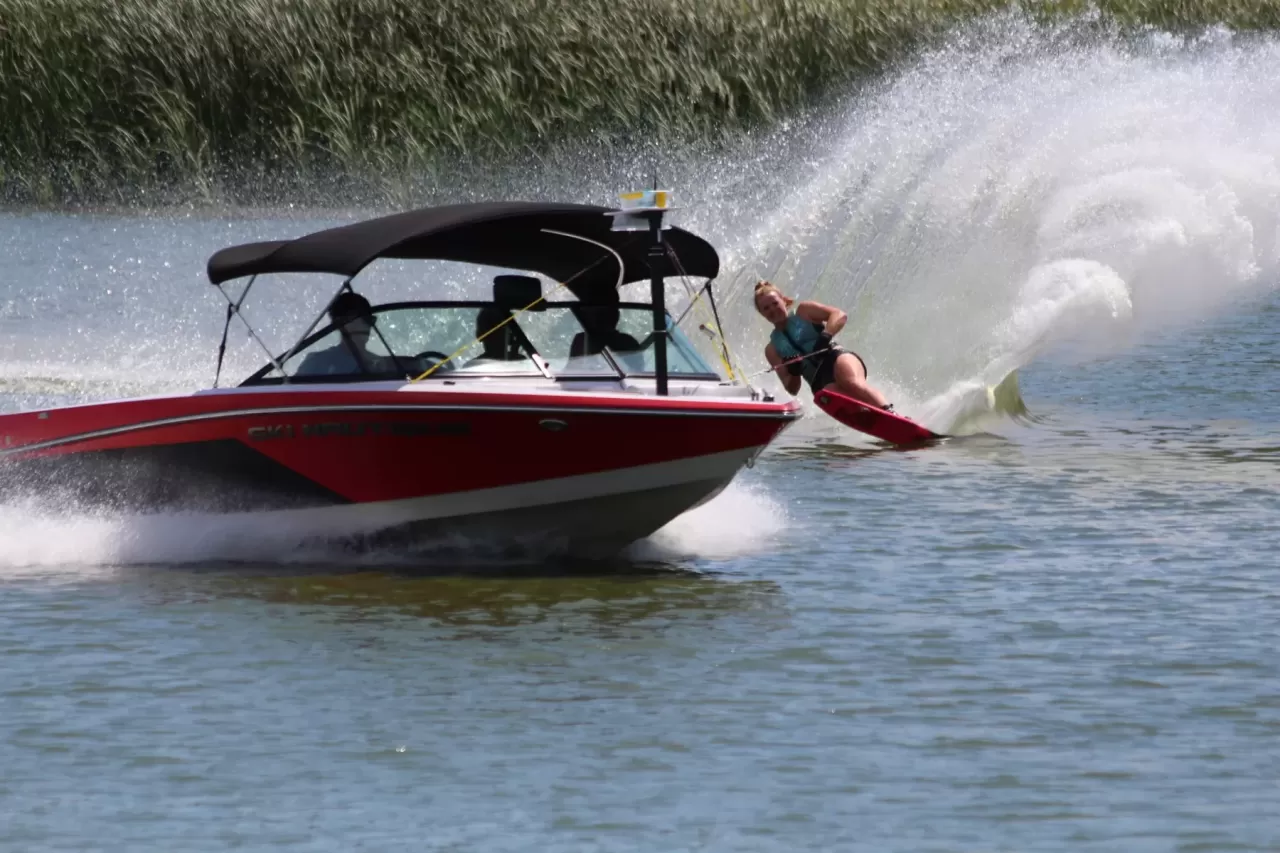 Water skiing in Manitoba