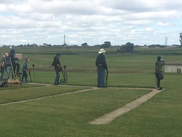 Outdoor trapshooting range