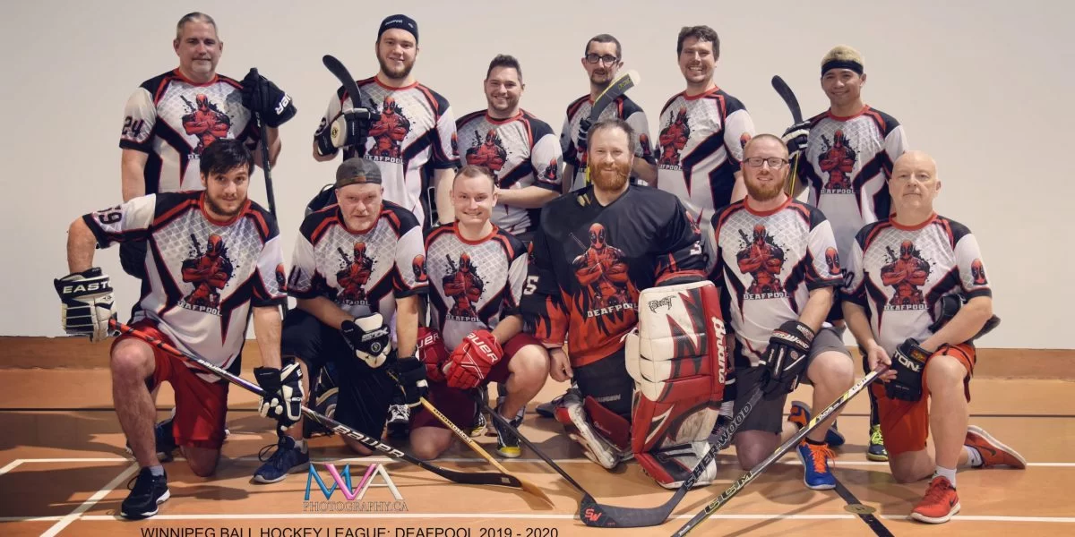 Manitoba Deaf Sports hockey group