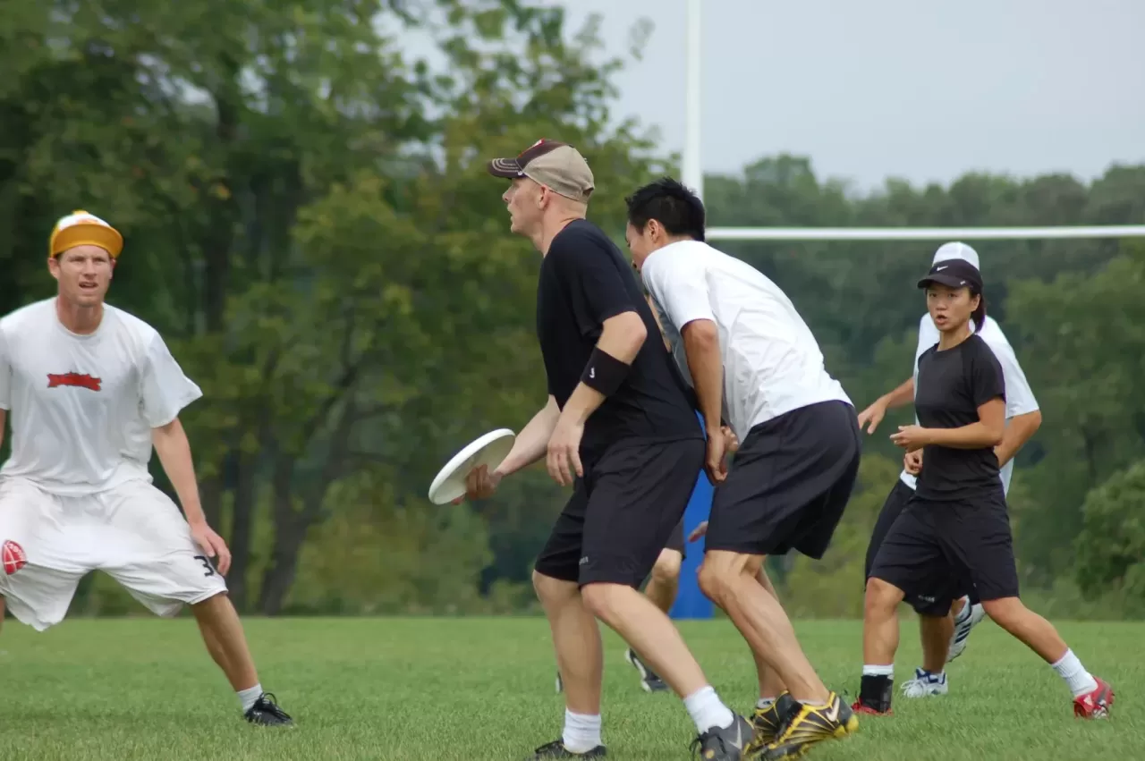 Ultimate players in game action
