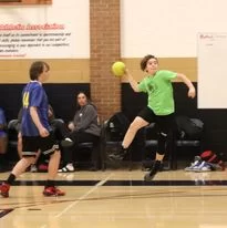 Handball game action from the Saskatchewan Team Handball photo gallery.