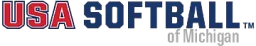 USA Softball of Michigan logo