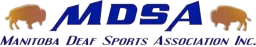 Manitoba Deaf Sports Association logo